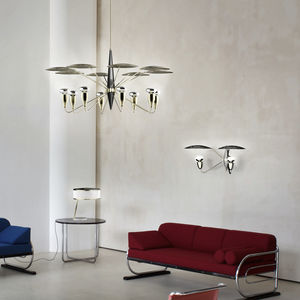 contemporary chandelier / brass / steel / aluminum