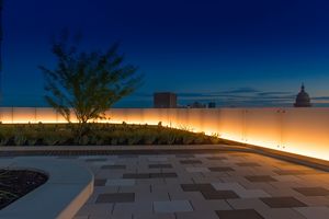 surface-mounted light fixture / LED / linear / outdoor