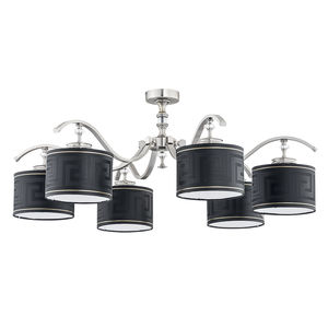 contemporary ceiling light / Swarovski® crystal / metal / fabric