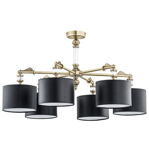 contemporary ceiling light / metal / fabric / incandescent