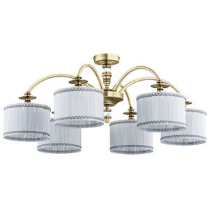 contemporary ceiling light / metal / fabric / incandescent