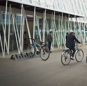 galvanized steel bike rack / for public spaces