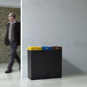 galvanised steel trash can