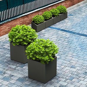 galvanized steel planter