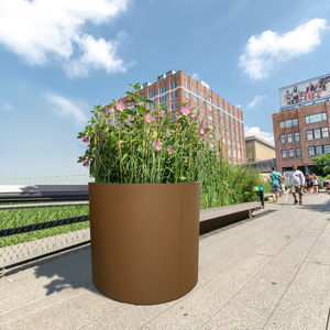 galvanised steel planter
