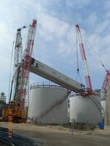 metallic structure for industrial applications