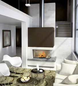 wood-burning fireplace