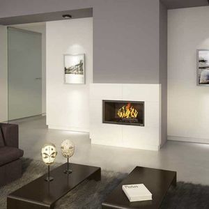 wood-burning fireplace