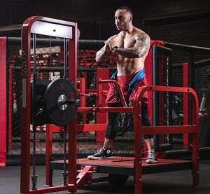 squat weight training machine
