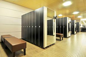 wooden locker