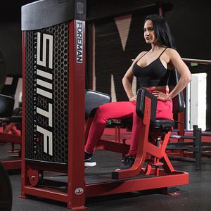 abduction weight training machine
