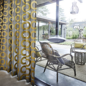 geometric pattern sheer curtain fabric