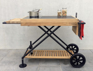 home service trolley / teak