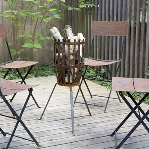 wood-burning fire pit