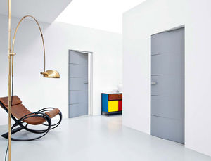 interior door / swing / wooden / curved