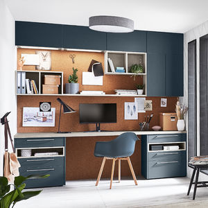 desk and storage set