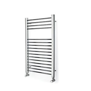 hot water towel radiator / electric / thermal fluid / steel