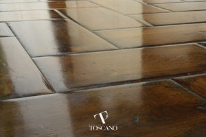 engineered parquet floor / glued / oiled / FSC-certified