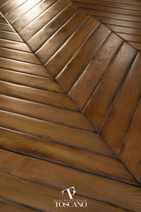 engineered parquet floor / glued / cherrywood / oiled