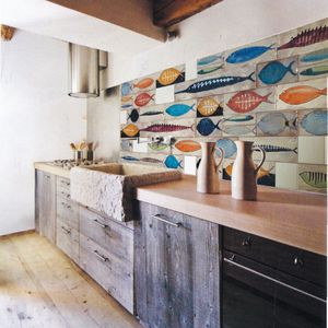 indoor tiles / wall / ceramic / rectangular