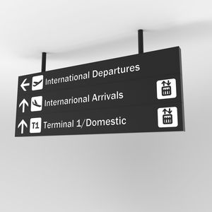 orientation signage plate