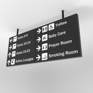 orientation signage plate
