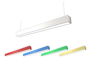 hanging light fixture / LED / linear / aluminum