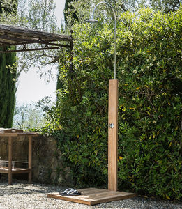 teak garden shower