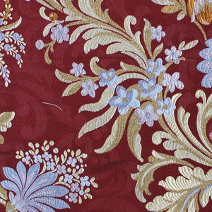upholstery fabric / floral pattern / polyester / acrylic