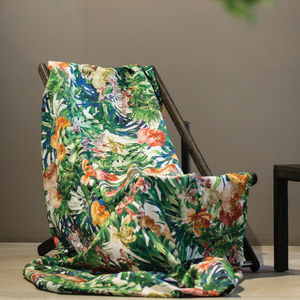 upholstery fabric / for curtains / floral pattern / for outdoor use