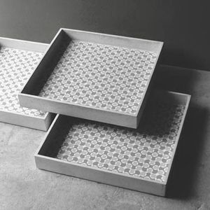 concrete pin tray