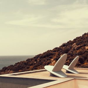 concrete deck chair
