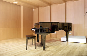 ceiling acoustic panel / MDF / colored / commercial
