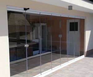 sliding and stacking patio door