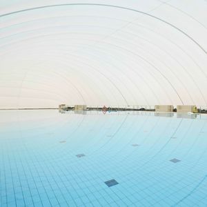 public pool inflatable structure