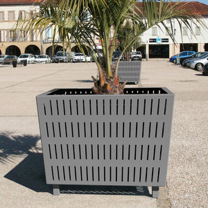 galvanized steel planter