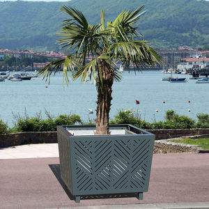 galvanized steel planter
