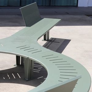 contemporary public bench