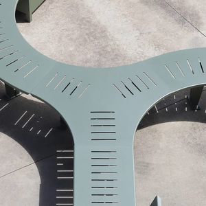 contemporary public bench