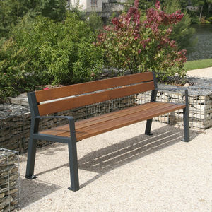 contemporary public bench