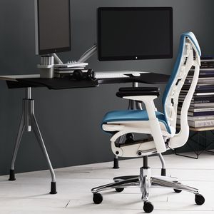 contemporary office armchair / fabric / on casters / star base
