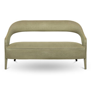 contemporary sofa / fabric / lacquered wood / contract
