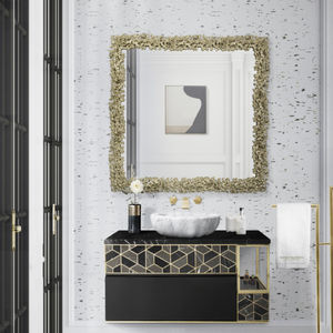 wall-mounted mirror