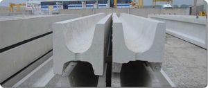drainage channel with central slot