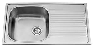 single-bowl kitchen sink
