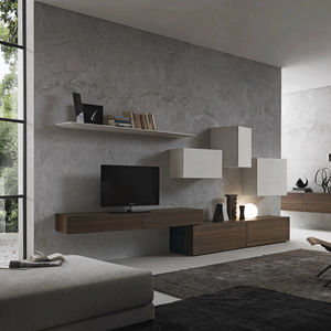 contemporary TV wall unit