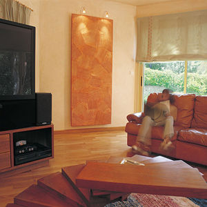 hot water radiator / electric / metal / natural stone