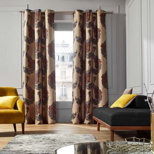 animal motif curtain