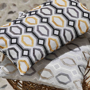 upholstery fabric / geometric pattern / polyester / cotton