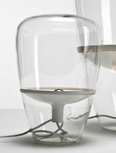 table lamp / contemporary / glass / blown glass